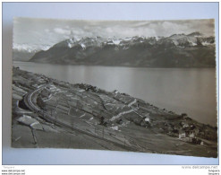 Cpsm Le Coteau De Lavaux Vignoble Ligne De Train Voies CFF Edit  Librairie Marguerat - Lago Lemano