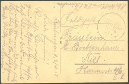 MSP VON 1914 - 1918 34 (S.M.S. MÜNCHEN), 2.4.15, FP-Ansichtskarte, Pracht - Maritiem