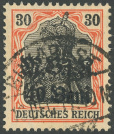 MV In RUMÄNIEN 7b O, 1917, 40 B. Auf 30 Pf. Dunkelrotorange, Aufdruck Rußig, Pracht, Kurzbefund Wasels, Mi. 150.- - Ocupación 1914 – 18