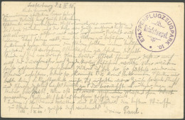 FELDPOST I.WK 1915, Feldpostkarte Mit Patriotischem Prägedruck-Ostergruß Und Ausführlichem Text, Briefstempel ETAPPENFLU - Occupation 1914-18