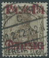 FREIE STADT DANZIG 27II O, 1920, 11/4 M. Auf 3 Pf., Hellgrauer Netzunterdruck, Spitzen Nach Unten, Pracht, Gepr. Gruber  - Otros & Sin Clasificación