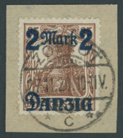 FREIE STADT DANZIG 43III BrfStk, 1920, 2 M. Auf 35 Pf., Ohne Netzunterdruck, Zeitgerechte Entwertung ZOPPOT C, Prachtbri - Altri & Non Classificati