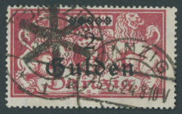 FREIE STADT DANZIG 190I O, 1923, 2 G. Auf 1 Mio. M. Lilarot Mit Plattenfehler Schrägstrich Durch K Von Mark, Zeitgerecht - Sonstige & Ohne Zuordnung