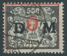 DIENSTMARKEN D 39 O, 1923, 500 M. Rot/schwärzlichgraugrün, Zeitgerechte Entwertung (TIEGEN)HOF, Pracht, Fotoattest Grube - Andere & Zonder Classificatie