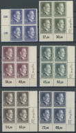 GENERALGOUVERNEMENT 83-88 VB , 1942, Hitler In Randviererblocks, Bis Auf 50 Gr. Alle Aus Der Rechten Unteren Bogenecke M - Ocupación 1938 – 45