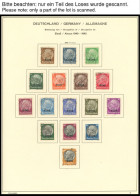 SAMMLUNGEN U. LOTS O, Kleiner Gestempelter Sammlungsteil, Dabei Elsaß, Lothringen Und Luxemburg Komplett, Prachterhaltun - Bezetting 1938-45