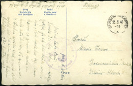 FELDPOST II. WK BELEGE 1942, Feldpostansichtskarte Aus Prag Mit Maschinenstempel DFUTSCHE REICHSPOST, Pracht - Occupazione 1938 – 45