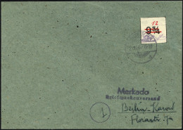 GROSSRÄSCHEN-VORLÄUFER V 26U BRIEF, 1945, 12 Pf. Rot, Ungezähnt, Prachtbrief, Mi. 800.- - Other & Unclassified