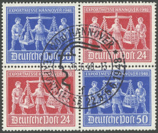 ALLIIERTE BES. VZd 1 O, 1948, Exportmesse Im Viererblock, Sonderstempel, Pracht - Other & Unclassified