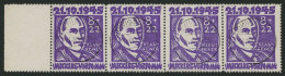 MECKLENBURG-VORPOMMERN 21III,VII O, 1945, 8 Pf. Faschismus Im Waagerechten Randviererstreifen, Dabei Die Plattenfehler A - Otros & Sin Clasificación