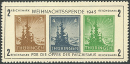 THÜRINGEN Bl. 1xa , 1945, Block Antifa, Weißes Kartonpapier, Type V, Postfrisch, Pracht, Mi. 450.- - Altri & Non Classificati