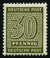 WEST-SACHSEN 135Xa , 1945, 30 Pf. Bräunlicholiv, Wz. 1X, Pracht, Kurzbefund Dr. Jasch, Mi. 200.- - Altri & Non Classificati