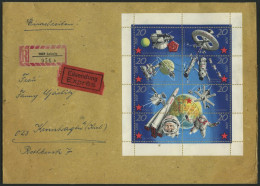 DDR 1636-43KB BRIEF, 1971, Weltraumflüge Auf Portogerechtem Eil-Einschreibbrief, Pracht - Used Stamps