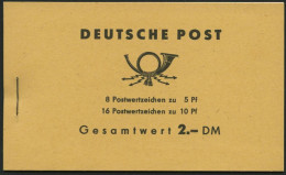 ZUSAMMENDRUCKE MH 4a2 , 1962, Markenheftchen Ulbricht, Ohne Bogenzählnummer, Rechts Nicht Durchgezähnt, Pracht, Mi. 100. - Zusammendrucke