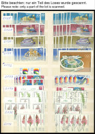 LOTS ,o FDC, 1976-1986, 3 Lagerbücher Aus Mi.Nr. 2118-3051, Postfrisch Und Gestempelt, Meist Prall Gefüllt!, Enormer Kat - Other & Unclassified