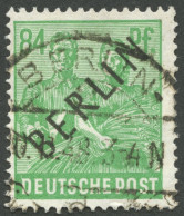 BERLIN 16 O, 1948, 84 Pf. Schwarzaufdruck, Pracht, Gepr. H.D. Schlegel, Mi. 100.- - Altri & Non Classificati