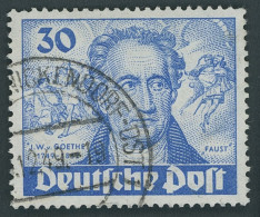 BERLIN 63I O, 1949, 30 Pf. Goethe Mit Abart Farbpunkt Links Oben Neben J Von J.W.v.Goethe, Feinst, Mi. 120.- - Sonstige & Ohne Zuordnung