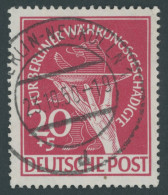 BERLIN 69 O, 1949, 20 Pf. Währungsgeschädigte, Normale Zähnung, Pracht, Gepr. Schlegel, Mi. 190.- - Altri & Non Classificati