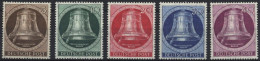 BERLIN 75-79 , 1951, Glocke Links, Prachtsatz, Mi. 100.- - Gebraucht