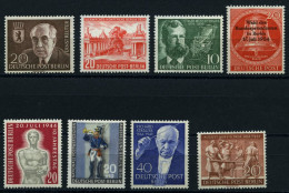 BERLIN 115-20,124/5 , 1954, 8 Verschiedene Prachtwerte - Unused Stamps