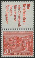 ZUSAMMENDRUCKE S 5 , 1952, Bauten R2 + 20, Pracht, Mi. 90.- - Zusammendrucke