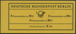 ZUSAMMENDRUCKE MH 5d , 1966, Markenheftchen Brandenburger Tor, 4. Deckelseite Unbedruckt, Pracht, Mi. 60.- - Se-Tenant