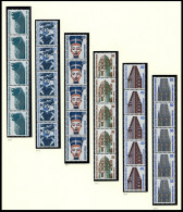 ROLLENMARKEN 793-874R , 1987-90, Sehenswürdigkeiten Komplett In 5er-Streifen, Pracht, Mi. 275.- - Roulettes