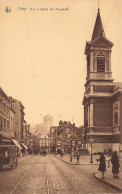 BELGIQUE - Liège - Rue Et église Sainte Marguerite - Carte Postale Ancienne - Lüttich