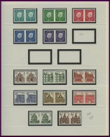 LOTS , 1959-90, Partie Verschiedener Freimarken In Waagerechten Paaren, Prachterhaltung, Mi. 310.- - Sonstige & Ohne Zuordnung