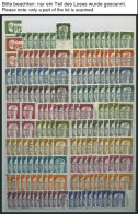 LOTS O, 1966-73, Saubere Dublettenpartie, Komplett, Meist 8-10x, Feinst/Pracht, Mi. Ca. 1700.- - Altri & Non Classificati