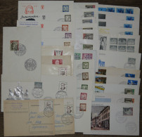 LOTS 1957-63, 35 Verschiedene FDC, Aus Mi. Nr. 159-232, Feinst/Pracht - Autres & Non Classés