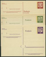 GANZSACHEN P 50-55 BRIEF, 1961, Bedeutende Deutsche In Antiqua, Komplett, Ungebraucht, 6 Prachtkarten, Mi. 54.- - Sammlungen