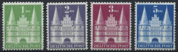 AMERIK. U. BRITISCHE ZONE 97-100I , 1948, 1 - 5 DM Flache Treppe, 4 Prachtwerte, Mi. 175.- - Sonstige & Ohne Zuordnung