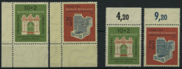 BUNDESREPUBLIK 171/2 , 1953, IFRABA Aus Den Linken Unteren Bogenecken Und Vom Oberrand, 2 Prachtsätze, Gepr. D. Schlegel - Neufs
