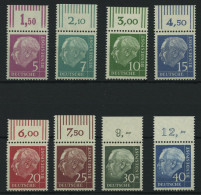 BUNDESREPUBLIK 179-260y , 1960, Heuss Lumogen, Alle Mit Oberrand, Prachtsatz - Neufs