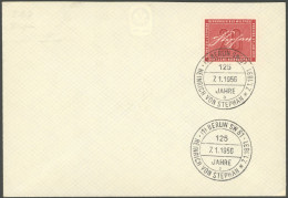 BUNDESREPUBLIK 227 BRIEF, 1956, 20 Pf. Stephan Auf Umschlag Mit Ersttagsstempel BERLIN SW 61, Pracht, Mi. 350.- - Autres & Non Classés