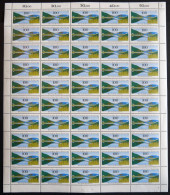 BUNDESREPUBLIK 1630KB , 1992, 100 Pf. Main-Donau Kanal Im Bogen (50) Mit Abart Grüner Strich Im 5. Schilfblatt (Feld 21) - Unused Stamps