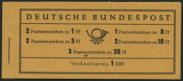 MARKENHEFTCHEN MH 4YII , 1960, Markenheftchen Heuss Lieg. Wz., Type II, Pracht, Mi. 90.- - Sonstige & Ohne Zuordnung