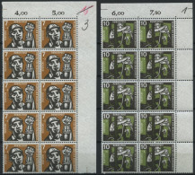 ENGROS 270-73 , 1957, Kohlebergbau, 10x In Bogenteilen, Pracht, Mi. 220.- - Unused Stamps