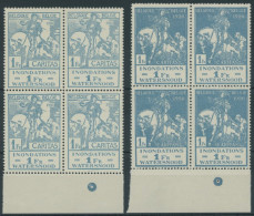 BELGIEN 208/9 VB , 1926, Hochwasserhilfe In Unterrandviererblocks, Postfrisch, Pracht, Mi. 72.- - Otros & Sin Clasificación