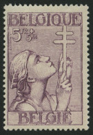 BELGIEN 372 , 1933, 5 Fr. TBC, Falzreste, Pracht - Ongebruikt