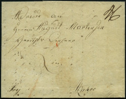 DÄNEMARK 1833, Brief Mit Inhalt Von Kopenhagen Nach Itzehoe, Handschriftlich Frey Und Rückseitiges Lacksiegel, Pracht - Gebruikt