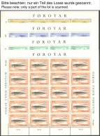 FÄRÖER 79-81,84-89KB O, 1983, Dampfschiffe, Europa, Fische, Je Im Kleinbogensatz, Ersttagsstempel, Pracht, Mi. 250.- - Faeroër