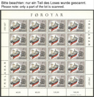 FÄRÖER 149-53KB , 1987, Europa Und Fischereihilfe, Je Im Kleinbogen, Postfrisch, Pracht, Mi. 200.- - Faeroër