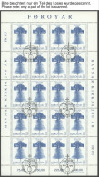 FÄRÖER 179-93KB O, 1989, 5 Kleinbogensätze, Dazu Ein Bogen Julemarken, Ersttagsstempel, Pracht, Mi. 560.- - Faroe Islands
