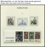 FÄRÖER , 1975-2000, Komplette Sammlung Färöer Auf Leuchtturm Falzlosseiten, Pracht, Mi. 635.- - Andere & Zonder Classificatie