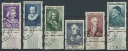 FRANKREICH 1053-58 O, 1955, Persönlichkeiten, Prachtsatz, Mi. 110.- - Autres & Non Classés