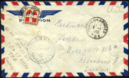 FRANKREICH FELDPOST 801,848 BRIEF, 1950, 1 Fr. Provinzwappen Und Rückseitig 6 Fr. Karminrosa Mit Zwischensteg Im Paar Mi - Oorlog In Indochina En Vietnam