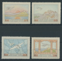 GRIECHENLAND 300-03 , 1926, Halbamtliche Flugpostmarken, Postfrischer Prachtsatz, Mi. 130.- - Other & Unclassified