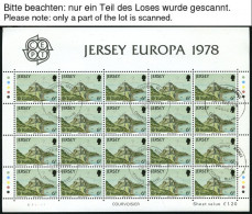 JERSEY KB O, 1978-90, Europa, Alle 13 Kleinbogensätze Komplett Mit Ersttagsstempeln, Fast Nur Pracht, Mi. 465.- - Jersey